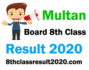 Multan Board 8th Class Result 2026